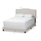 Baxton Studio Vivienne Modern Light Beige Upholstered Full Size Bed 146-8239 - alternate 2